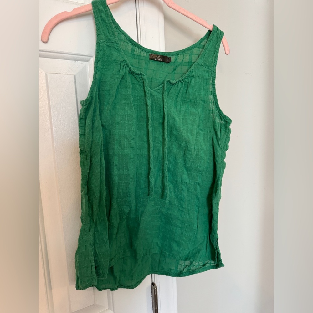 Prana Kelly green top sz M